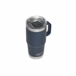 YETI Rambler 20 Oz Travel Mug With Stronghold Lid - Navy Backpacking Packs