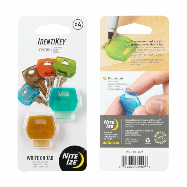 Discount 🤩 Nite Ize Travel Accessories IdentiKey Covers - 4 Pack - Assorted ⭐ 3 Nite Ize Travel Accessories IdentiKey Covers - 4 Pack - Assorted