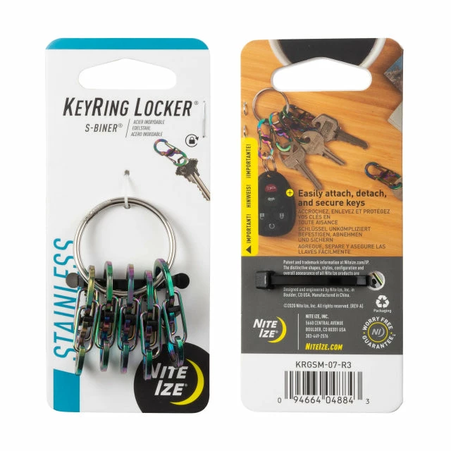 Best Pirce ๐ Nite Ize ๐ Backpacking Packs KeyRing Locker S-Biner Stainless Steel - Spectrum โญ 3 Nite Ize Backpacking Packs KeyRing Locker S-Biner Stainless Steel - Spectrum