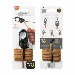 Nite Ize CamJam XT Aluminum Cord Tightener - With Coyote Paracord