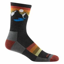 Darn Tough Socks Men's Sunset Ridge Micro Crew Lightweight With Cushion
