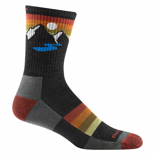Budget 🥰 Darn Tough 🧦 Socks Men's Sunset Ridge Micro Crew Lightweight With Cushion 🌟 3 Darn Tough Socks Men's Sunset Ridge Micro Crew Lightweight With Cushion