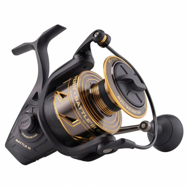 New 💯 PENN Fishing Battle III Spinning | 8000 | 4.7:1 | Model #BTLIII8000 🎁 3 PENN Fishing Battle III Spinning | 8000 | 4.7:1 | Model #BTLIII8000