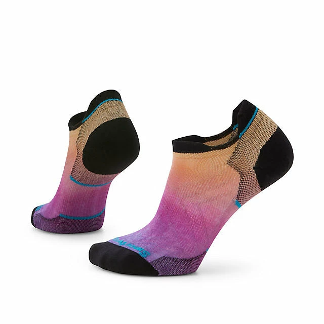 Promo ❤️ Smartwool Women's Run Zero Cushion Ombre Print Low Ankle 🧦 Socks 🌟 3 Smartwool Women's Run Zero Cushion Ombre Print Low Ankle Socks