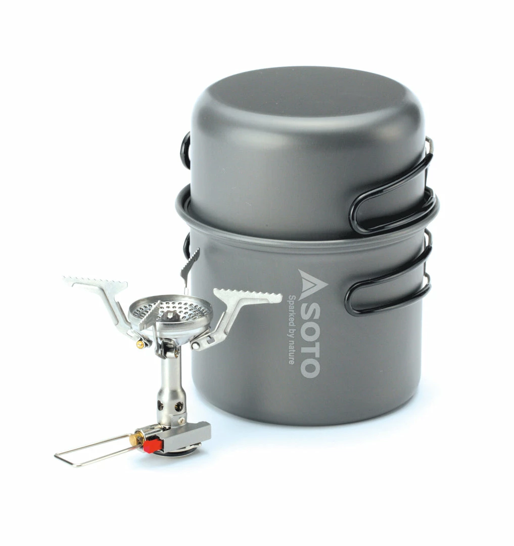 Best Sale 😍 Soto Amicus Stove Combo W/ Igniter And New River Pot 🎒 Backpacking Packs 🔔 8 Soto Amicus Stove Combo W/ Igniter And New River Pot Backpacking Packs