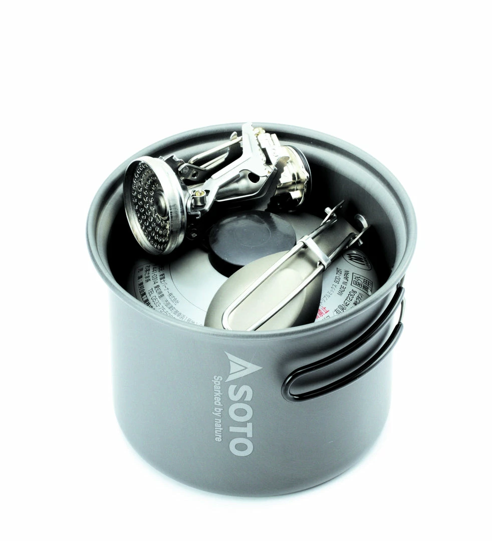 Best Sale 😍 Soto Amicus Stove Combo W/ Igniter And New River Pot 🎒 Backpacking Packs 🔔 4 Soto Amicus Stove Combo W/ Igniter And New River Pot Backpacking Packs